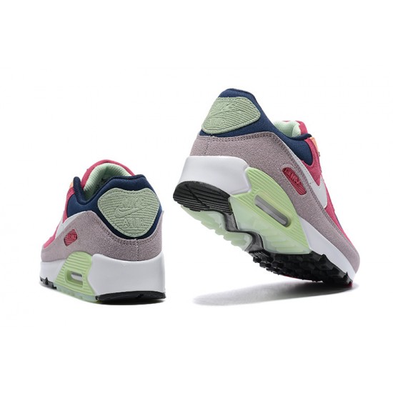 Hombre Nike Air Max 90 Rosa Verde DM0035-500 Zapatillas De Deporte