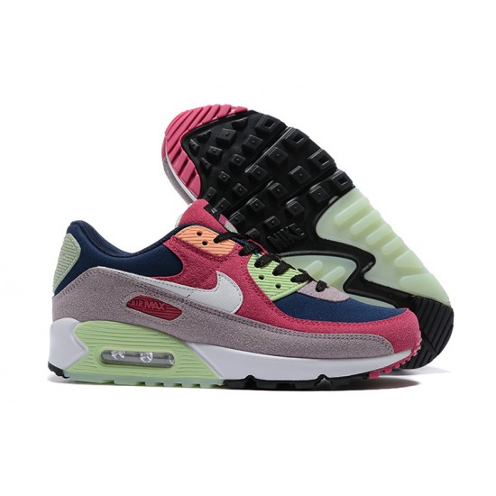 Hombre Nike Air Max 90 Rosa Verde DM0035-500 Zapatillas De Deporte