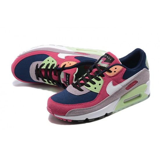 Hombre Nike Air Max 90 Rosa Verde DM0035-500 Zapatillas De Deporte