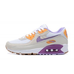 Hombre Nike Air Max 90 Púrpura Blanco Zapatillas De Deporte