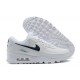 Hombre Nike Air Max 90 Blanco Negro Zapatillas De Deporte