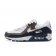 Hombre Nike Air Max 90 Blanco Marrón DZ3522-002 Zapatillas De Deporte