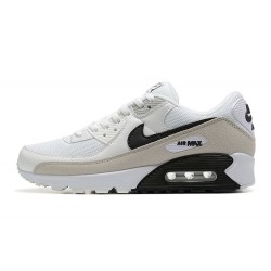 Hombre Nike Air Max 90 Blanco Gris CW7483-100 Zapatillas De Deporte