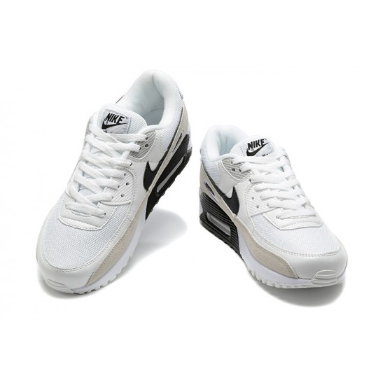 Hombre Nike Air Max 90 Blanco Gris CW7483-100 Zapatillas De Deporte