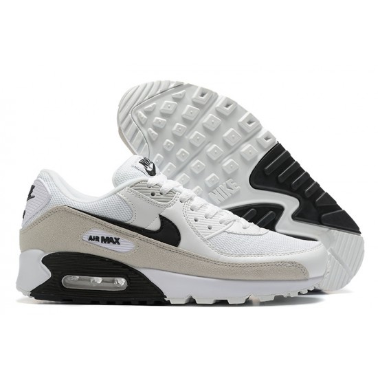 Hombre Nike Air Max 90 Blanco Gris CW7483-100 Zapatillas De Deporte