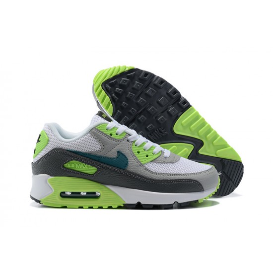 Hombre Nike Air Max 90 Blanco Gris DJ6897-100 Zapatillas De Deporte