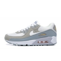 Hombre Nike Air Max 90 Blanco Gris y Verde Zapatillas De Deporte