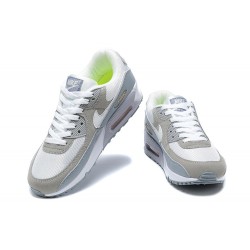 Hombre Nike Air Max 90 Blanco Gris y Verde Zapatillas De Deporte