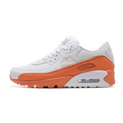 Hombre Nike Air Max 90 Blanco Naranja DM0958-100 Zapatillas De Deporte