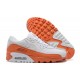 Hombre Nike Air Max 90 Blanco Naranja DM0958-100 Zapatillas De Deporte