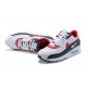 Hombre Nike Air Max 90 Blanco Rojo DJ5170-100 Zapatillas De Deporte