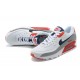 Hombre Nike Air Max 90 Blanco Rojo Zapatillas De Deporte