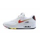 Hombre Nike Air Max 90 Blanco y Rojo Zapatillas De Deporte