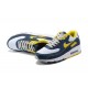 Hombre Nike Air Max 90 Amarillo Azul DC9845-101 Zapatillas De Deporte