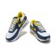 Hombre Nike Air Max 90 Amarillo Azul DC9845-101 Zapatillas De Deporte