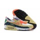 Hombre Nike Air Max 90 Amarillo Naranja CZ9078-784 Zapatillas De Deporte