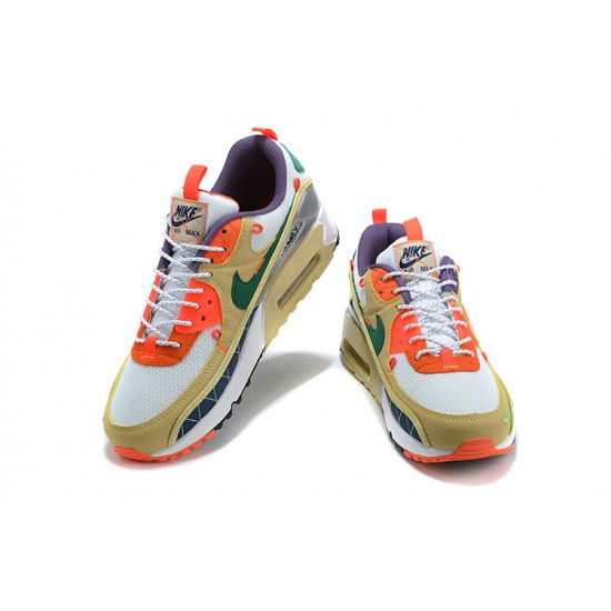 Hombre Nike Air Max 90 Amarillo Naranja CZ9078-784 Zapatillas De Deporte