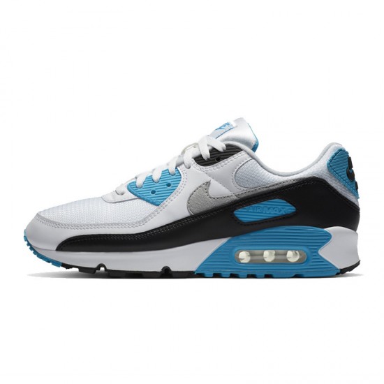 Mujer/Hombre Nike Air Max 90 Laser Azul y Blanco Zapatillas De Deporte