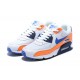 Mujer/Hombre Nike Air Max 90 Naranja Azul AJ1285-104 Zapatillas De Deporte