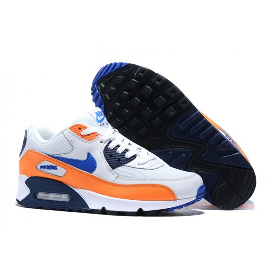 Mujer/Hombre Nike Air Max 90 Naranja Azul AJ1285-104 Zapatillas De Deporte