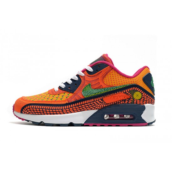 Mujer/Hombre Nike Air Max 90 Naranja Rosa Zapatillas De Deporte