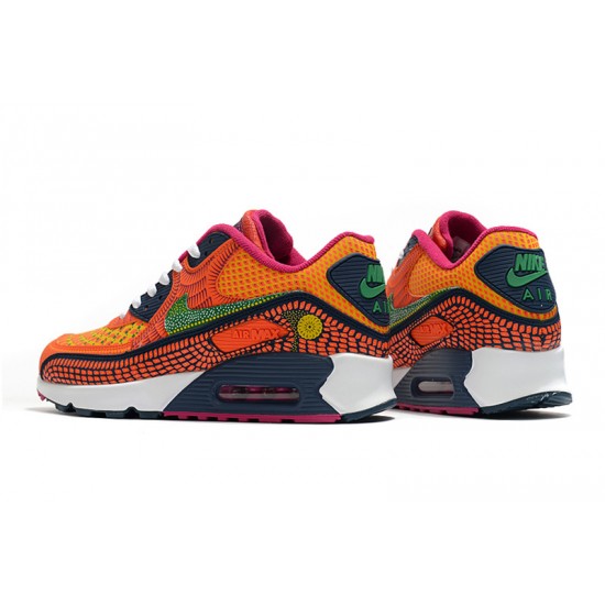 Mujer/Hombre Nike Air Max 90 Naranja Rosa Zapatillas De Deporte