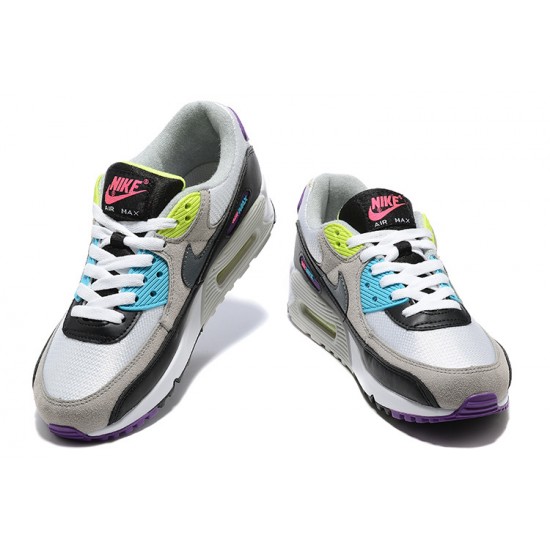 Mujer Nike Air Max 90 Negro Gris DR9900-100 Zapatillas De Deporte