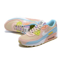 Mujer Nike Air Max 90 Rosa Azul DJ9997-100 Zapatillas De Deporte