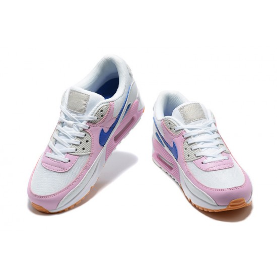 Mujer Nike Air Max 90 Blanco Rosa DX3316-100 Zapatillas De Deporte