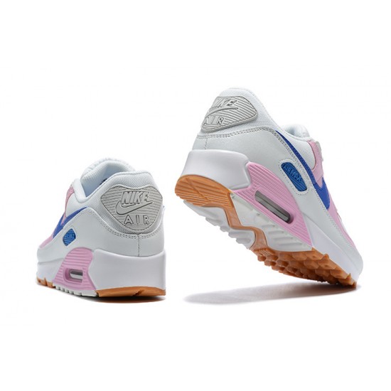 Mujer Nike Air Max 90 Blanco Rosa DX3316-100 Zapatillas De Deporte