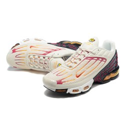 Hombre Nike Air Max Plus 3 Beige Rojo DX2664-001 Zapatillas De Deporte