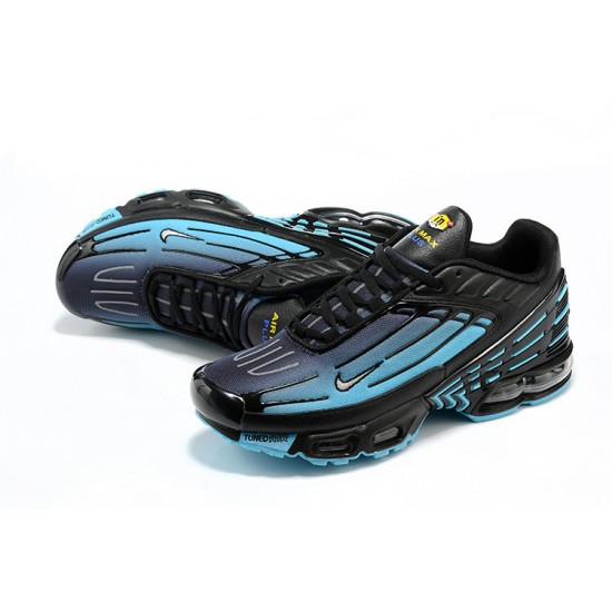 Hombre Nike Air Max Plus 3 Negro Azul CK6715-103 Zapatillas De Deporte