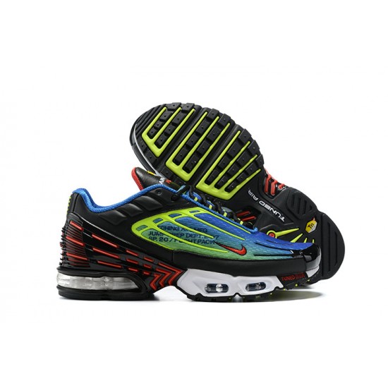 Hombre Nike Air Max Plus 3 Negro Azul CU4710-400 Zapatillas De Deporte