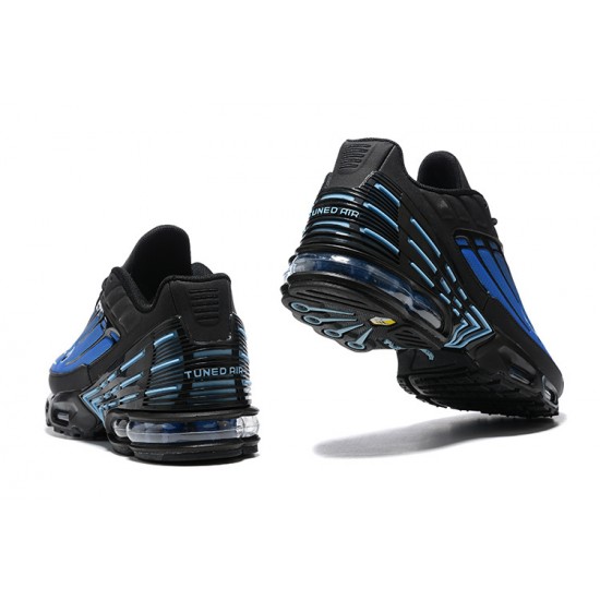 Hombre Nike Air Max Plus 3 Negro Azul DZ4508-001 Zapatillas De Deporte