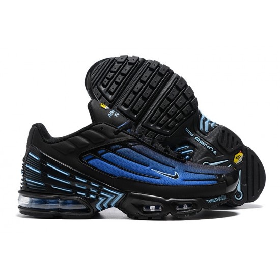 Hombre Nike Air Max Plus 3 Negro Azul DZ4508-001 Zapatillas De Deporte