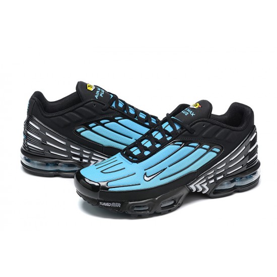 Hombre Nike Air Max Plus 3 Negro Azul FQ2417-001 Zapatillas De Deporte