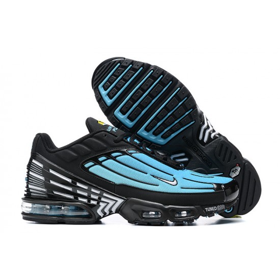 Hombre Nike Air Max Plus 3 Negro Azul FQ2417-001 Zapatillas De Deporte