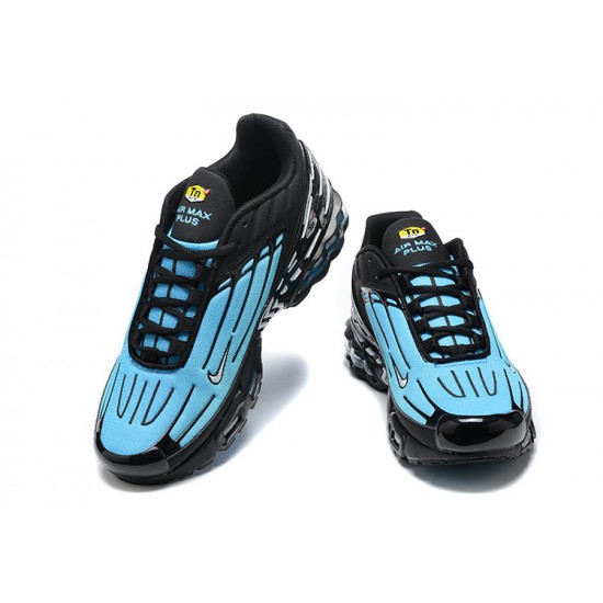 Hombre Nike Air Max Plus 3 Negro Azul FQ2417-001 Zapatillas De Deporte