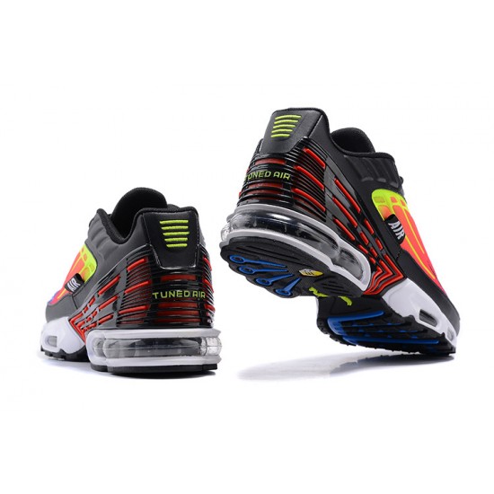 Hombre Nike Air Max Plus 3 Negro Azul Rojo DR8602-001 Zapatillas De Deporte