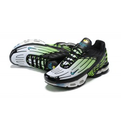 Hombre Nike Air Max Plus 3 Negro Verde DM2835-001 Zapatillas De Deporte