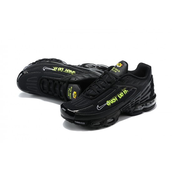 Hombre Nike Air Max Plus 3 Negro Verde Zapatillas De Deporte