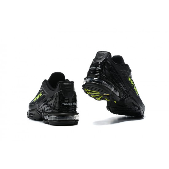 Hombre Nike Air Max Plus 3 Negro Verde Zapatillas De Deporte