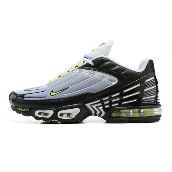 Hombre Nike Air Max Plus 3 Negro Gris y Verde Zapatillas De Deporte