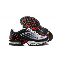 Hombre Nike Air Max Plus 3 Negro Gris y Rojo CD7005-004 Zapatillas De Deporte