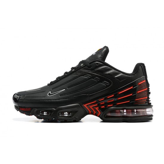 Hombre Nike Air Max Plus 3 Negro Rojo CK6716-011 Zapatillas De Deporte