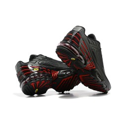 Hombre Nike Air Max Plus 3 Negro Rojo CK6716-011 Zapatillas De Deporte