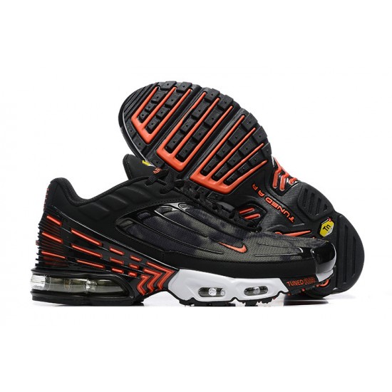 Hombre Nike Air Max Plus 3 Negro Rojo FV6914-001 Zapatillas De Deporte