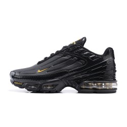 Hombre Nike Air Max Plus 3 Negro Amarillo CK6716-010 Zapatillas De Deporte