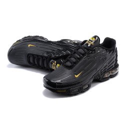 Hombre Nike Air Max Plus 3 Negro Amarillo CK6716-010 Zapatillas De Deporte