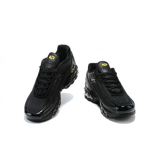 Hombre Nike Air Max Plus 3 Negro Amarillo Zapatillas De Deporte